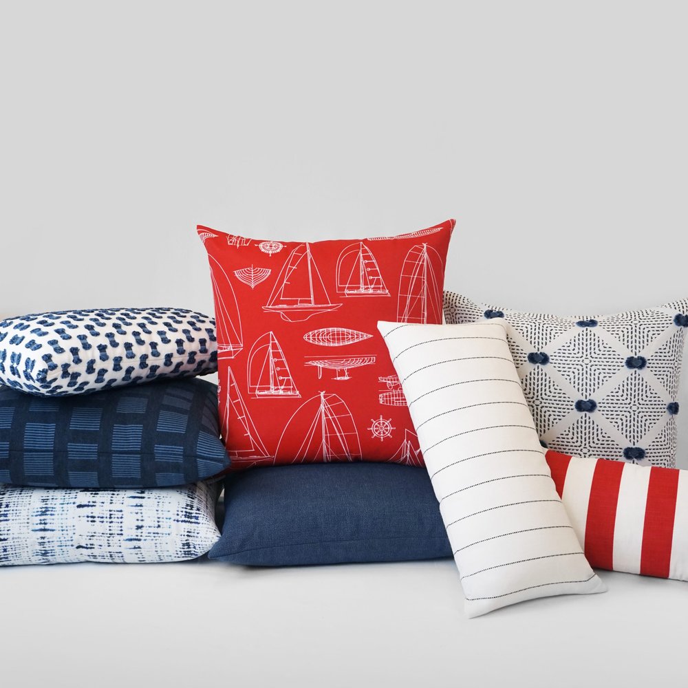 D.V. KAP Home - Outdoor Mizu Pillow - Indigo - OD-325-I-2222 view 3