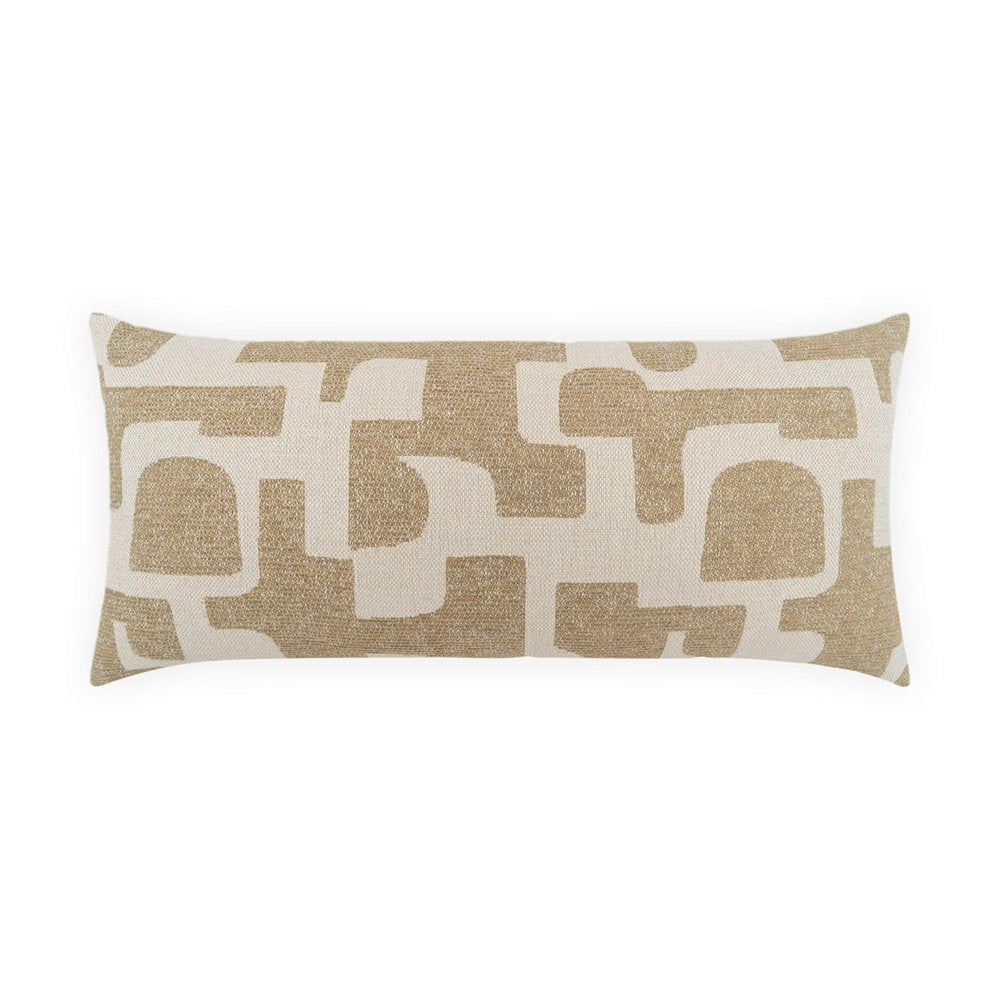 D.V. KAP Home - Outdoor Obtain Lumbar Pillow - Natural - OD-584-N-1224 view 1