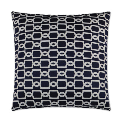 D.V. KAP Home - Outdoor Ocean Gate Pillow - Navy - OD-234-N-2222 view 1