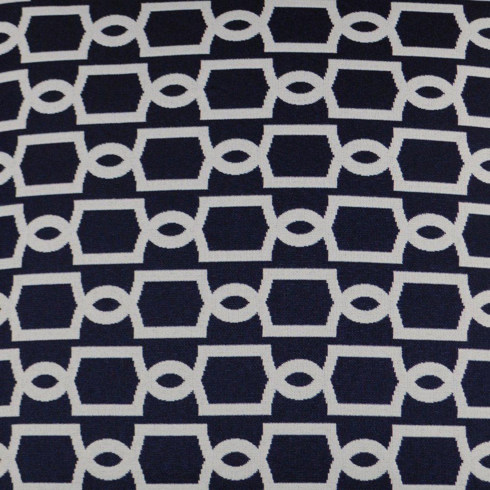 D.V. KAP Home - Outdoor Ocean Gate Pillow - Navy - OD-234-N-2222 view 2