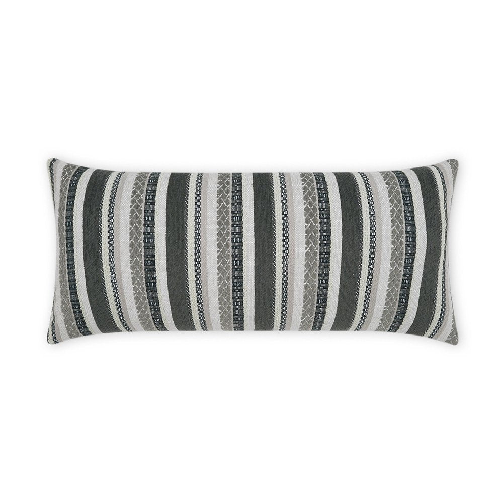D.V. KAP Home - Outdoor Oriana Lumbar Pillow - Grey - OD-423-G-1224 view 1