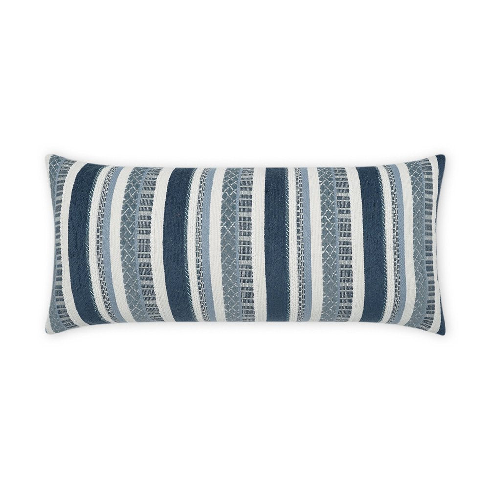 D.V. KAP Home - Outdoor Oriana Lumbar Pillow - Indigo - OD-423-I-1224 view 1
