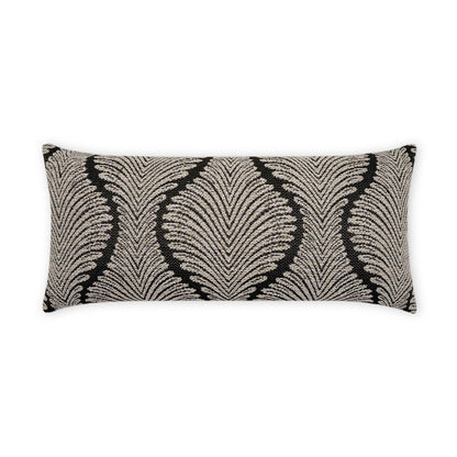 D.V. KAP Home - Outdoor Palmyra Lumbar Pillow - Black - OD-492-B-1224 view 1
