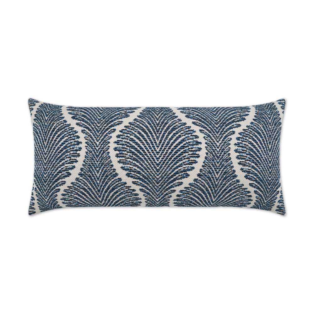 D.V. KAP Home - Outdoor Palmyra Lumbar Pillow - Navy - OD-492-N-1224 view 1
