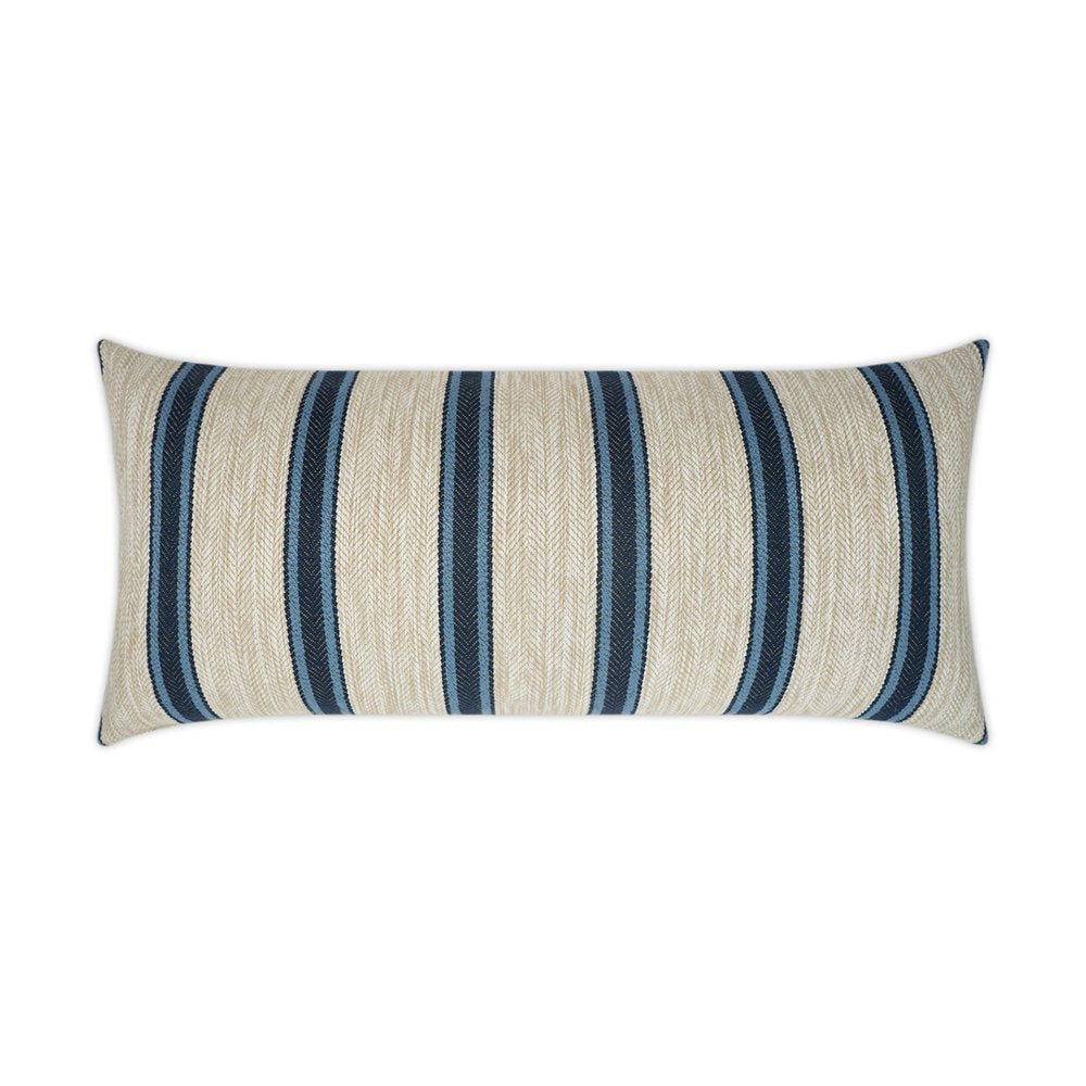 D.V. KAP Home - Outdoor Peyton Lumbar Pillow - Navy - OD-357-N-1224 view 1
