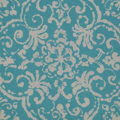 D.V. KAP Home - Outdoor Print Affair Pillow - Turquoise - OD-186-T-2222 view 2