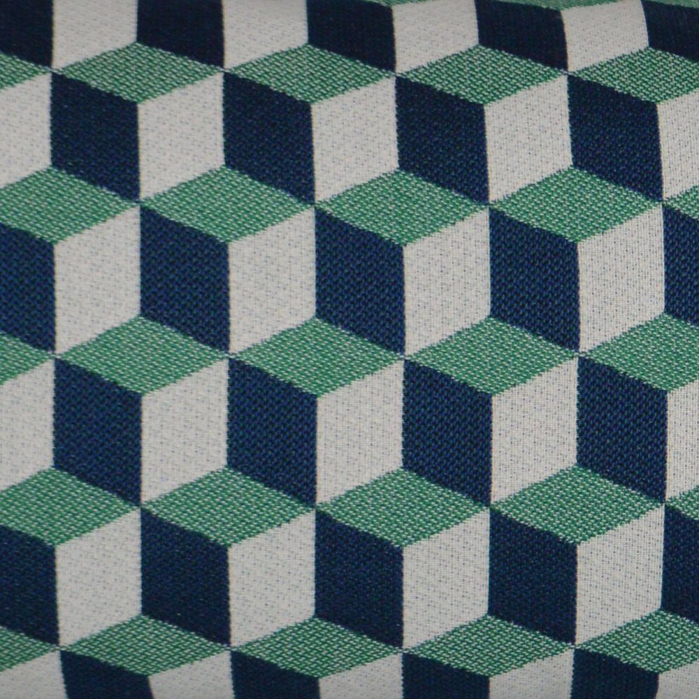D.V. KAP Home - Outdoor Puzzle Lumbar Pillow - Emerald - OD-250-E-1224 view 2