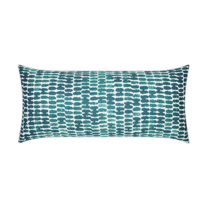 D.V. KAP Home - Outdoor Reach Lumbar Pillow - Turquoise - OD-379-T-1224 view 1