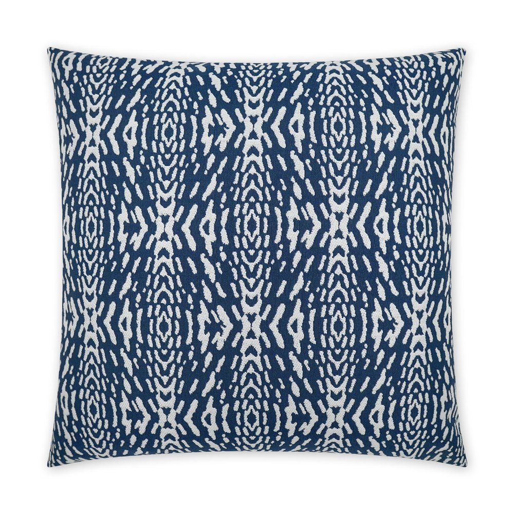 D.V. KAP Home - Outdoor Riff Pillow - Blue - OD-483-B-2222 view 1