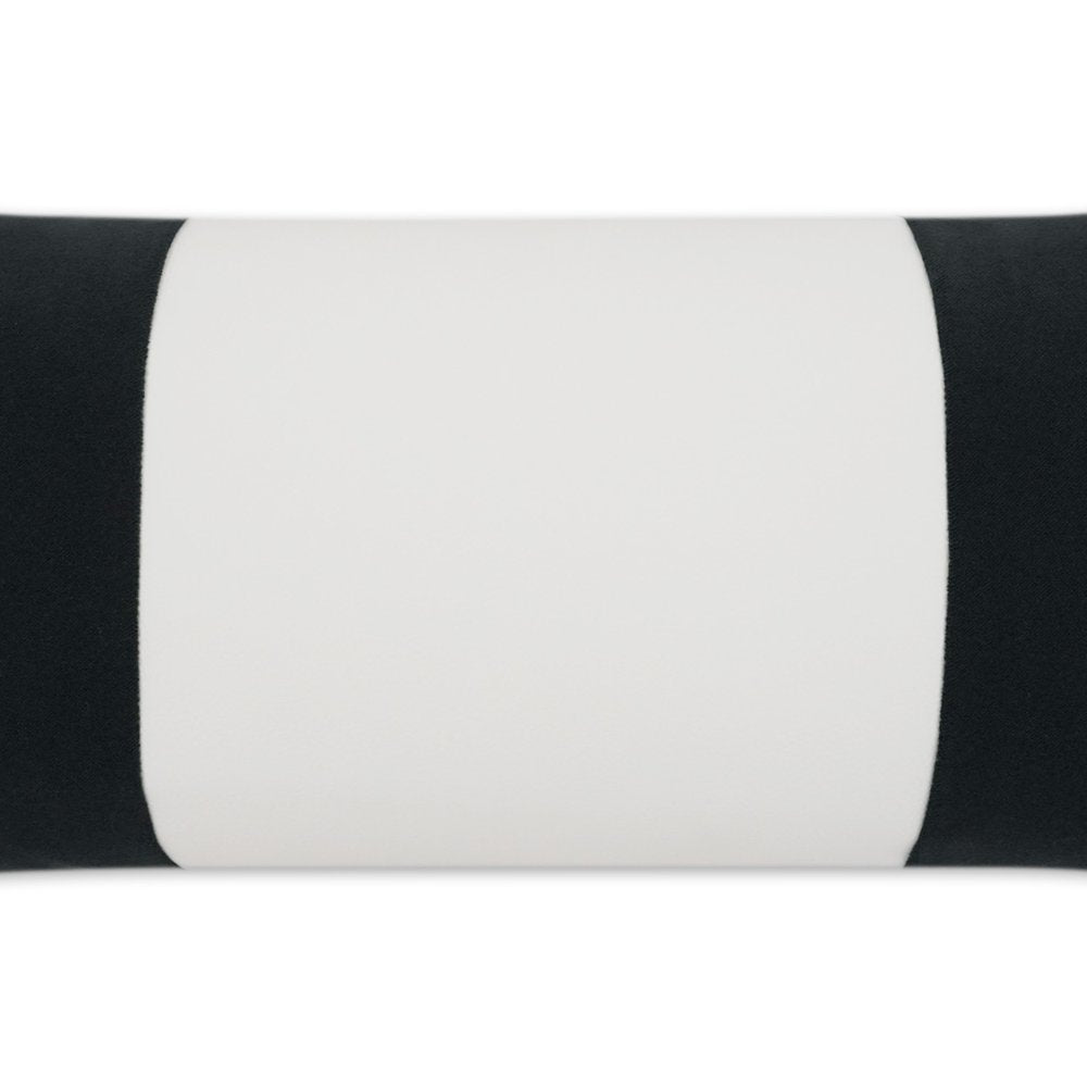 D.V. KAP Home - Outdoor Sundance Band Lumbar Pillow - Charcoal - OD-406-C-1224 view 3