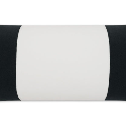 D.V. KAP Home - Outdoor Sundance Band Lumbar Pillow - Charcoal - OD-406-C-1224 view 3