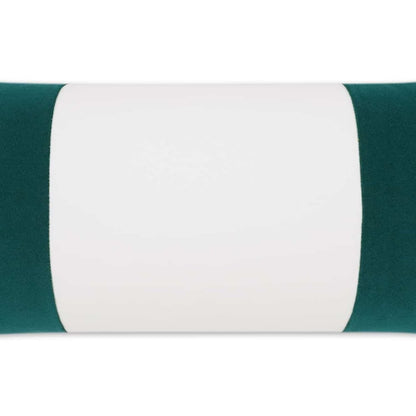 D.V. KAP Home - Outdoor Sundance Band Lumbar Pillow - Peacock - OD-406-P-1224 view 3