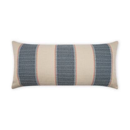 D.V. KAP Home - Outdoor Tampa Lumbar Pillow - Blue - OD-468-B-1224 view 1