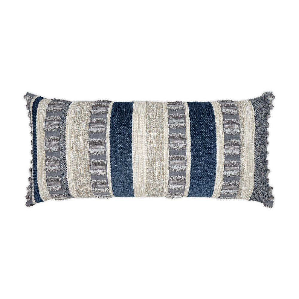 D.V. KAP Home - Outdoor Teton Lumbar Pillow - Indigo - OD-385-I-1224 view 1