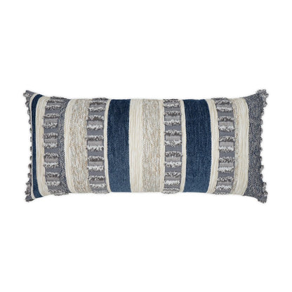 D.V. KAP Home - Outdoor Teton Lumbar Pillow - Indigo - OD-385-I-1224 view 1