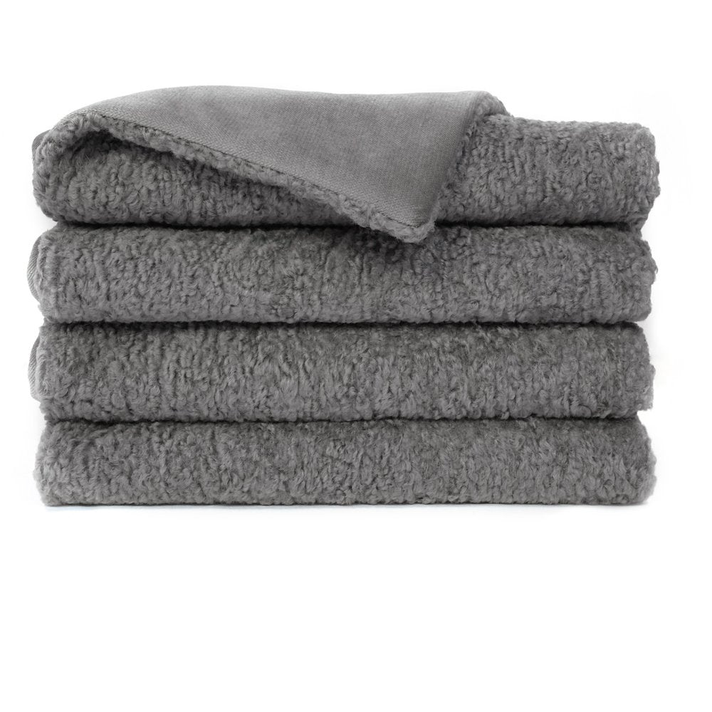 D.V. KAP Home - Poodle Throw - Pewter - B-1050-P view 1