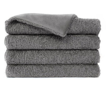 D.V. KAP Home - Poodle Throw - Pewter - B-1050-P view 1