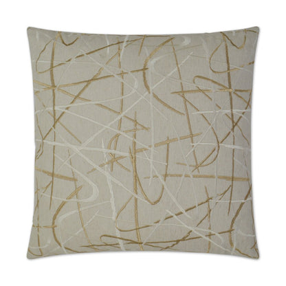 D.V. KAP Home - Scribble Pillow - Gold - 3005-G-2424 view 1