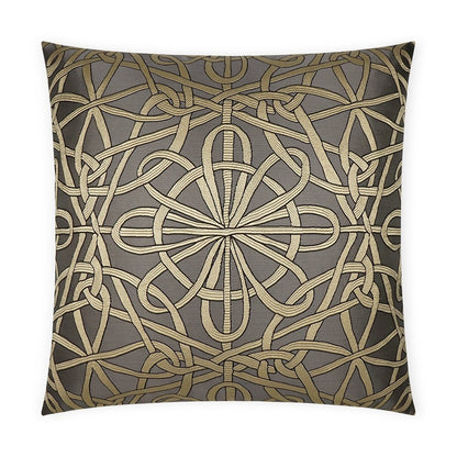 D.V. KAP Home - Slip Knot Pillow - Charcoal - 3696-C-2424 view 1