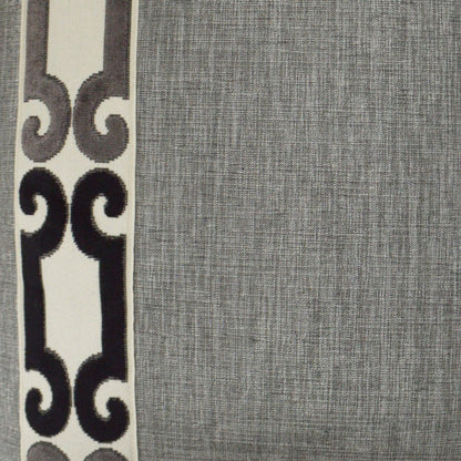 D.V. KAP Home - St. Raphael Pillow - Charcoal - 3032-CH-2424 view 3