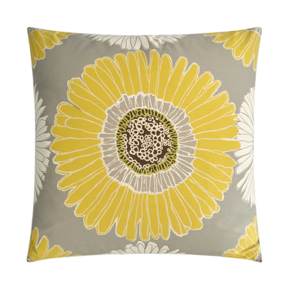 D.V. KAP Home - Sunshine Pillow - Grey - 2085-G-2424 view 1