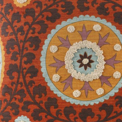 D.V. KAP Home - Tribal Thread Pillow - Rust - 2077-R-2424 view 2