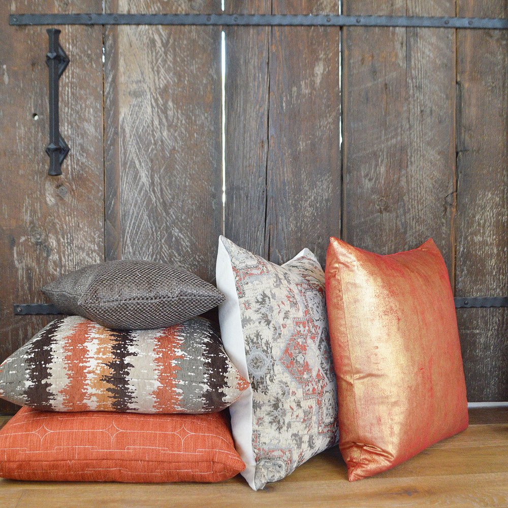 D.V. KAP Home - Unchained Pillow - Tangerine - 3103-TG-2424 view 4