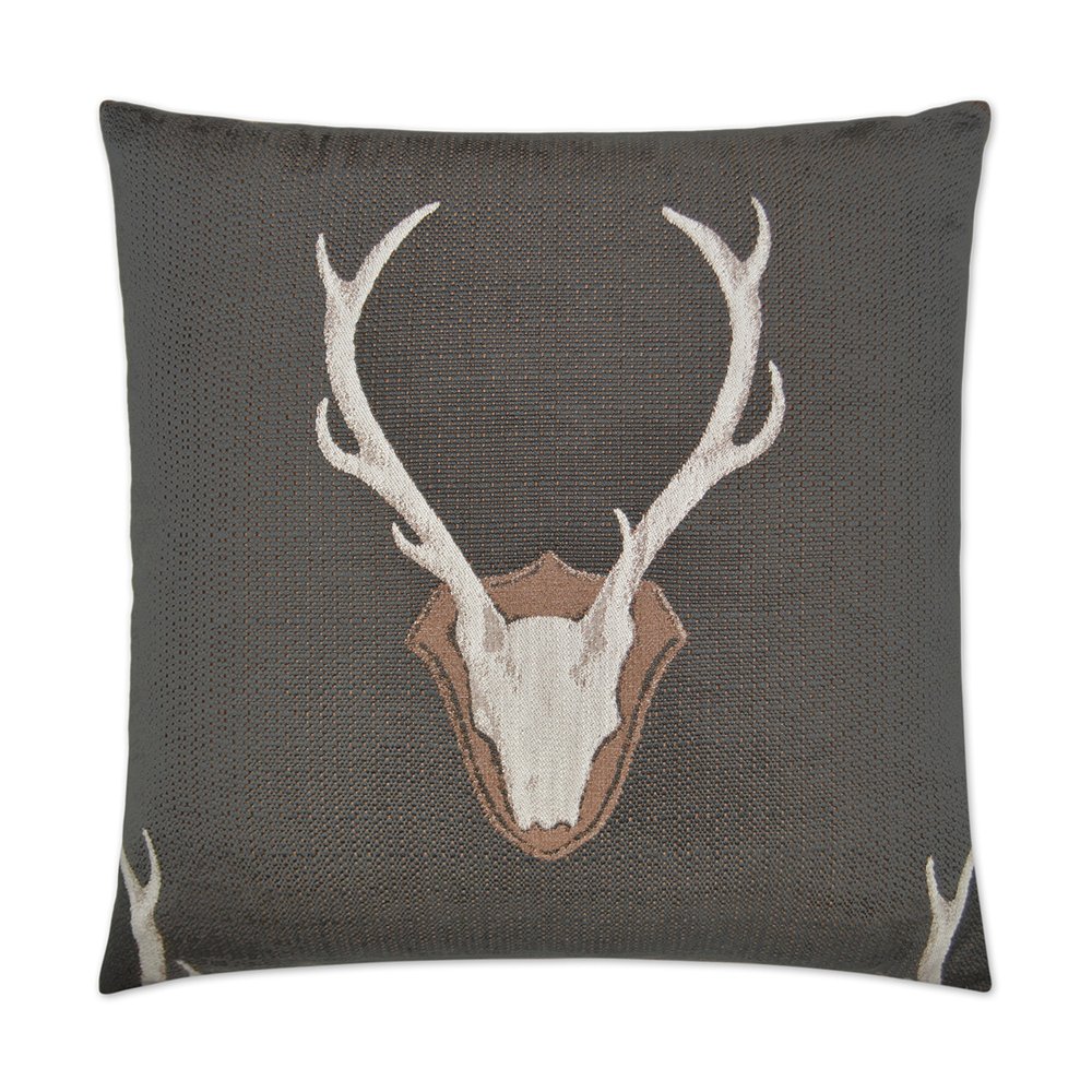 D.V. KAP Home - Uncle Buck Pillow - Grey - 2155-G-2424 view 1
