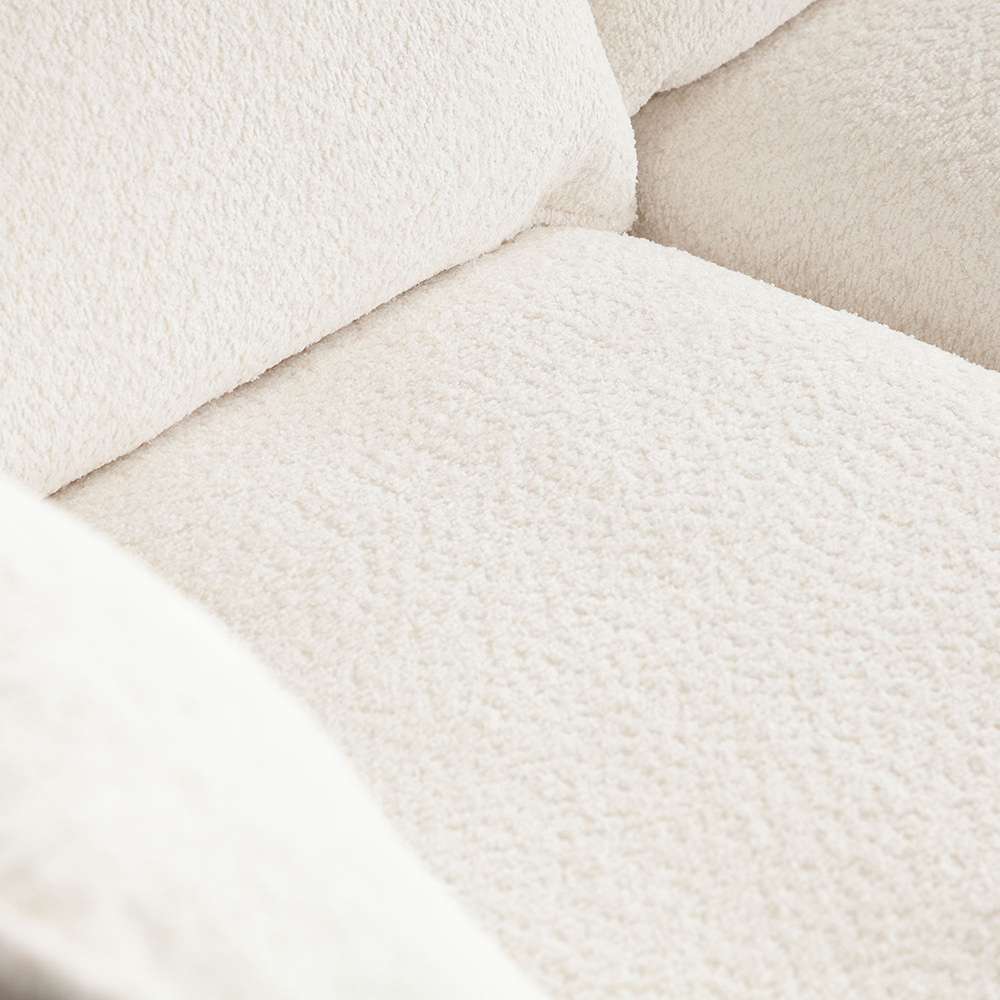 Diamond Sofa - Ivy 2-Piece Modular Sofa in White Faux Shearling w/ Feather Down Seating - IVY2SCWH veiw 3