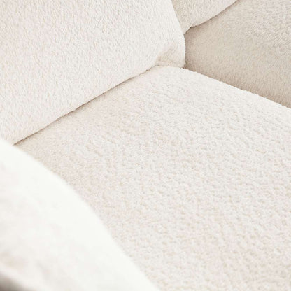 Diamond Sofa - Ivy 2-Piece Modular Sofa in White Faux Shearling w/ Feather Down Seating - IVY2SCWH veiw 3