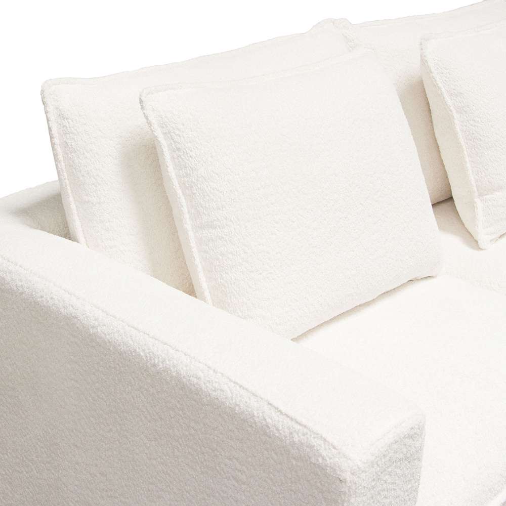 Diamond Sofa - Ivy 2-Piece Modular Sofa in White Faux Shearling w/ Feather Down Seating - IVY2SCWH veiw 8