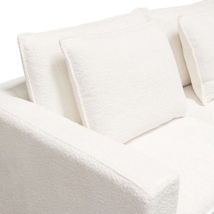 Diamond Sofa - Ivy 2-Piece Modular Sofa in White Faux Shearling w/ Feather Down Seating - IVY2SCWH veiw 8