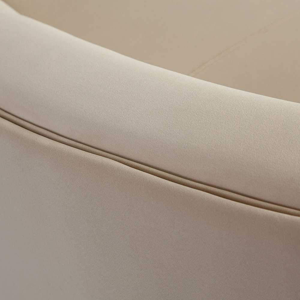 Diamond Sofa - Zelda 3PC Modular Curved Armless Sofa & (2) Chaise in Light Camel Performance Velvet w/ (3) Accent Pillow Balls - ZELDA3PCLCASRCLCA veiw 5