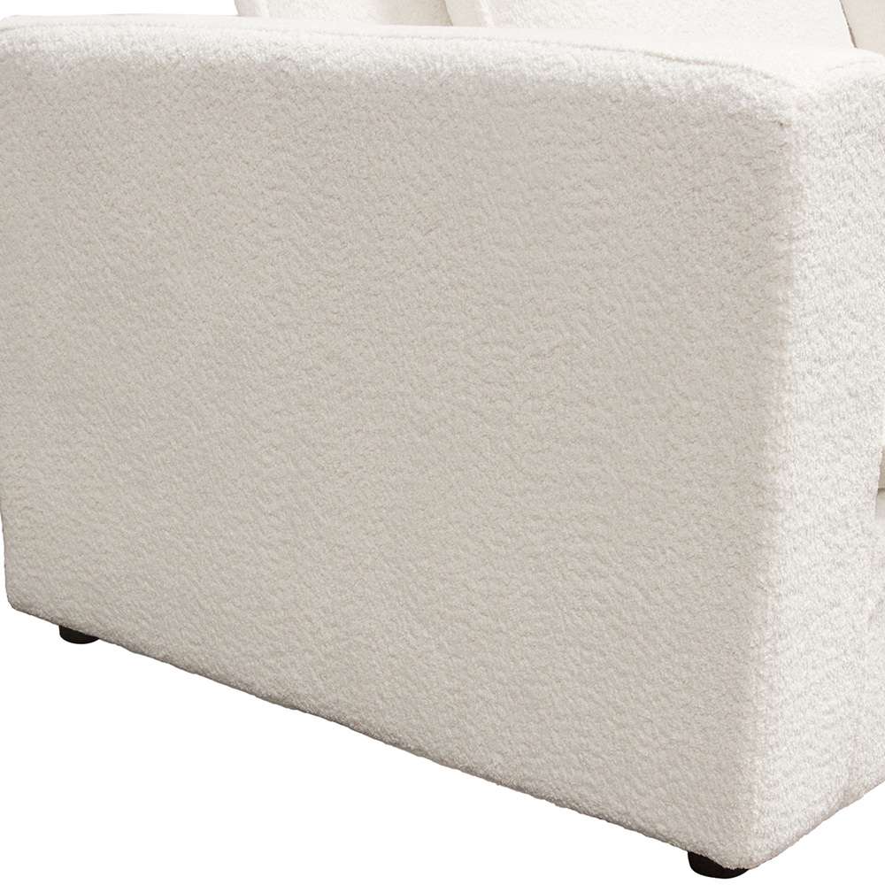 Diamond Sofa - Ivy Armless Chair in White Faux Shearling w/ Feather Down Seating - IVYACWH veiw 8