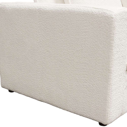 Diamond Sofa - Ivy Armless Chair in White Faux Shearling w/ Feather Down Seating - IVYACWH veiw 8