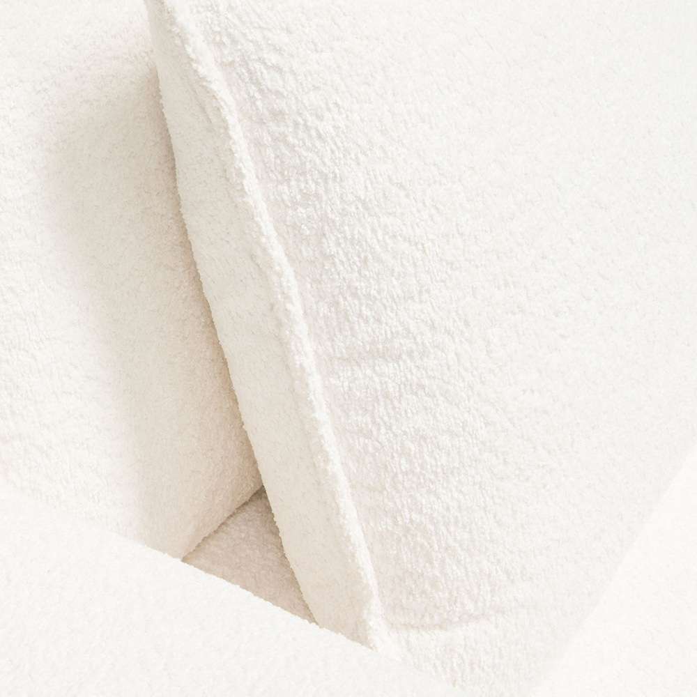 Diamond Sofa - Ivy Armless Chair in White Faux Shearling w/ Feather Down Seating - IVYACWH veiw 9