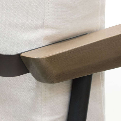 Diamond Sofa - Blair Accent Chair in White Fabric with Curved Wood Leg Detail - BLAIRCHWH veiw 6