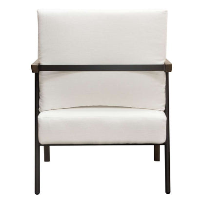 Diamond Sofa - Blair Accent Chair in White Fabric with Curved Wood Leg Detail - BLAIRCHWH veiw 11