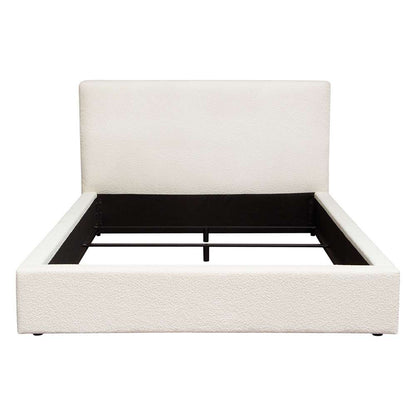Diamond Sofa - Cloud 43in Low Profile Eastern King Bed in Ivory Boucle Fabric - CLOUDEKBEDIV veiw 1