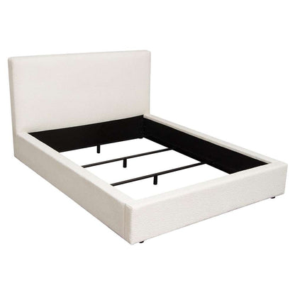 Diamond Sofa - Cloud 43in Low Profile Eastern King Bed in Ivory Boucle Fabric - CLOUDEKBEDIV veiw 6