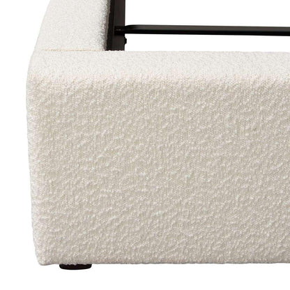 Diamond Sofa - Cloud 43in Low Profile Eastern King Bed in Ivory Boucle Fabric - CLOUDEKBEDIV veiw 13