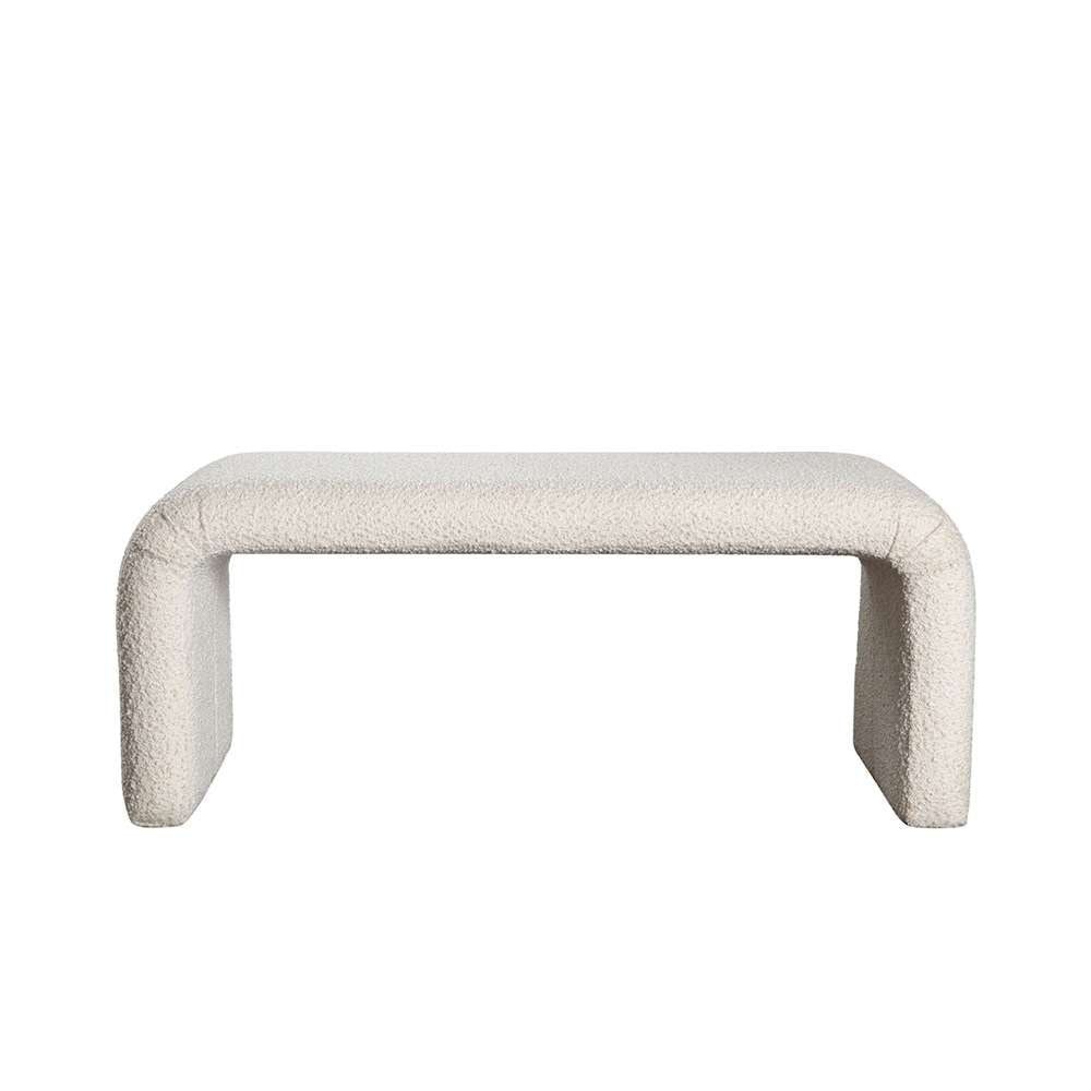 Diamond Sofa - Conrad Accent Bench in Ivory Boucle Fabric - CONRADBEIV veiw 1