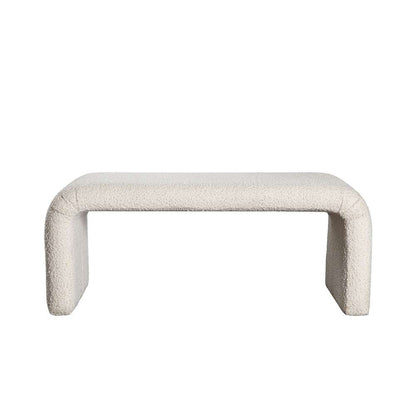 Diamond Sofa - Conrad Accent Bench in Ivory Boucle Fabric - CONRADBEIV veiw 1
