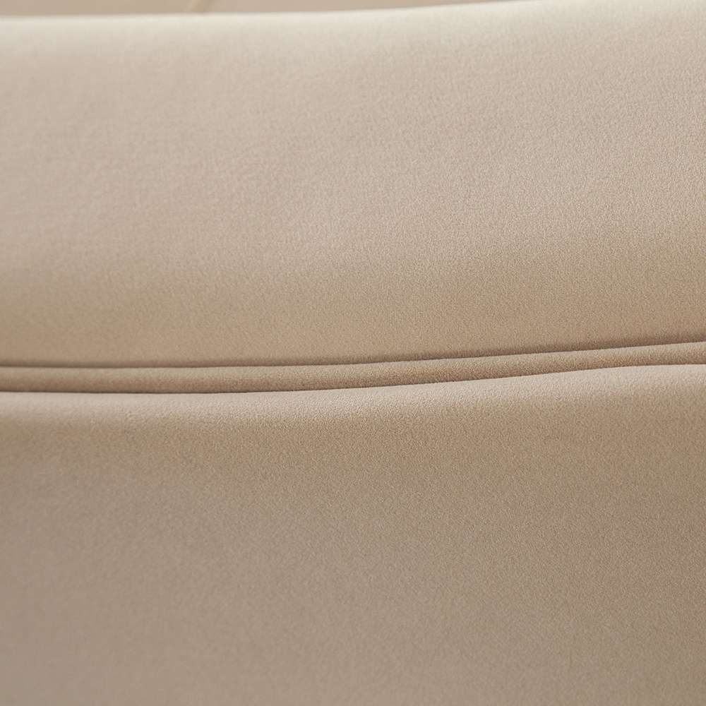 Diamond Sofa - Zelda Curved Armless Sofa in Light Camel Performance Velvet w/ (1) Accent Pillow Ball - ZELDAASLCA veiw 3