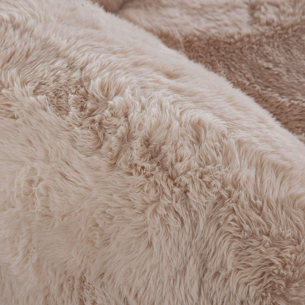 Diamond Sofa - Dawson Accent Chair in Yak Sand Natural Faux Fur - DAWSONCHNA veiw 5