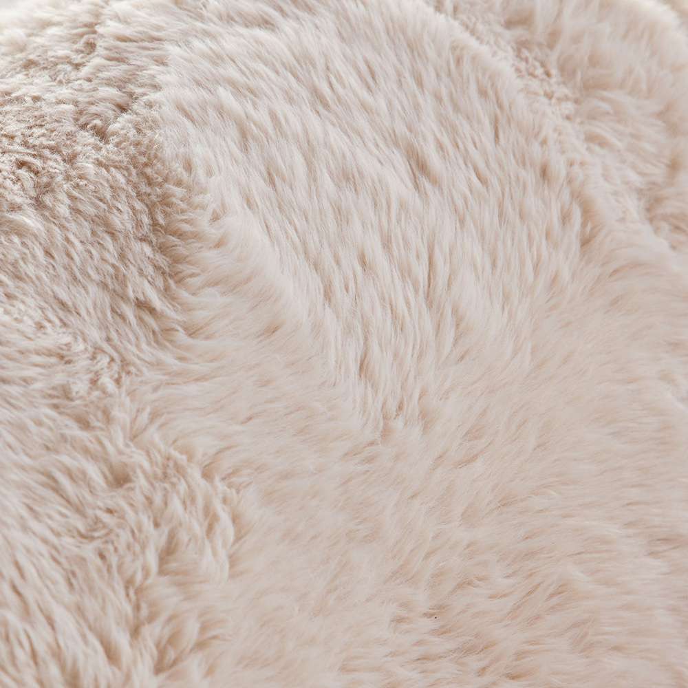 Diamond Sofa - Dawson Accent Chair in Yak Sand Natural Faux Fur - DAWSONCHNA veiw 6