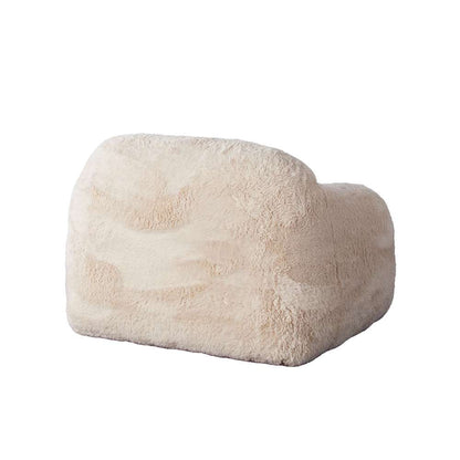 Diamond Sofa - Dawson Accent Chair in Yak Sand Natural Faux Fur - DAWSONCHNA veiw 9