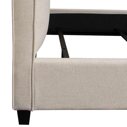 Diamond Sofa - Devon Grid Tufted Eastern King Bed in Sand Fabric - DEVONEKBEDSD veiw 8