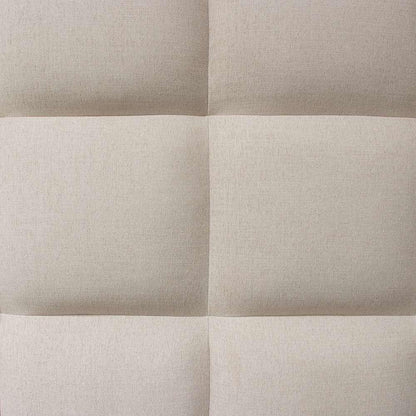 Diamond Sofa - Devon Grid Tufted Eastern King Bed in Sand Fabric - DEVONEKBEDSD veiw 11