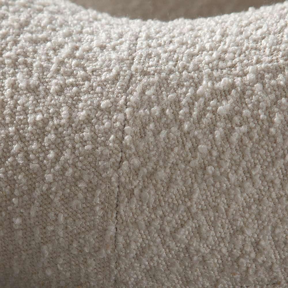 Diamond Sofa - District Accent Chair in Ivory Boucle Fabric w/ Black Metal Frame - DISTRICTCHIV veiw 4